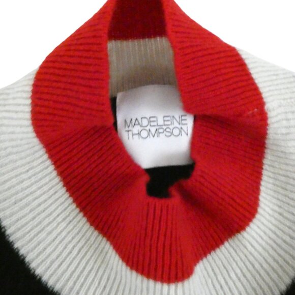 MADELEINE THOMPSON Lapwing Striped Cashmere Sweater sz S - Picture 4 of 5